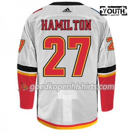 Calgary Flames DOUGIE HAMILTON 27 Adidas Wit Authentic Shirt - Kinderen